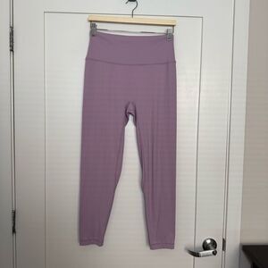 Manduka Leggings Womens Sz L Lilac Purple Pull On Gym Athletic Yoga Stretch